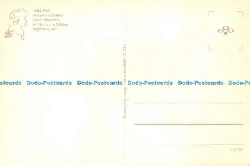 D027704 Holland. Holländische Windmühlen. Euro Farbkarten