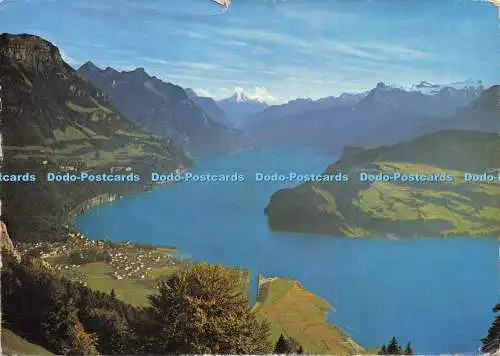 D027774 Blick auf Brunnen. Axenstein. Morschach. Seelisberg und Urnersee. 4512 C