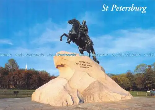 D029339 St. Petersburg. Denkmal für Peter den Großen. Der bronzene Reiter. 2000