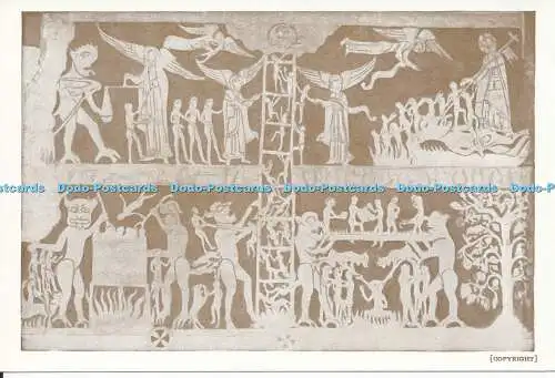 D029412 Wandgemälde. S. Peter. S. Paul Kirche. Chaldon. Surrey. Ladder of Salv