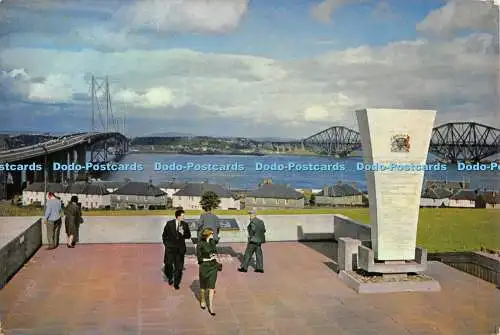 D029473 Die Forth Bridges von der Aussichtsplattform. South Queensferry. Dixon. 1970
