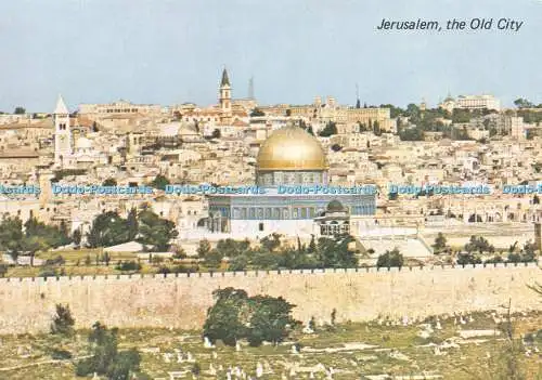 D029718 Jerusalem. Altstadt. Vom Mt. von Oliven. Sternenkarten