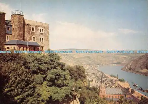 D030292 Oberwesel am Rhein. Suine Schönburg. Geislingen Steige. Gallier. Maurer