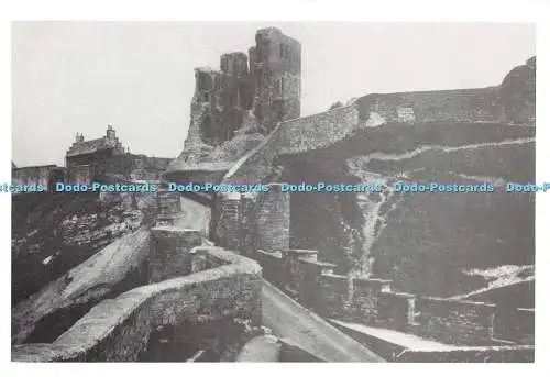 D030363 Scarborough Castle. 1928. Nostalgie-Tinte. Postkarten von Old Scarborough