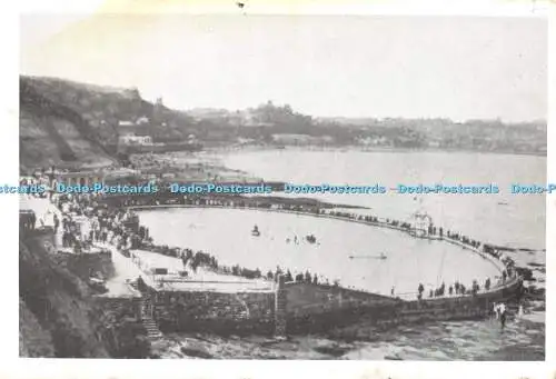 D030364 Neues Badebecken. Südseite. um 1905. Nostalgie-Tinte. Postkarten alter S