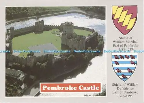 D031568 Pembroke Castle. Schild von William Marshal. Earl of Pembroke. Schild von