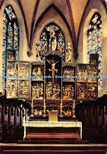 D032047 Kaysersberg. Eglise Paroissiale. le Retable. Drussel. 1973