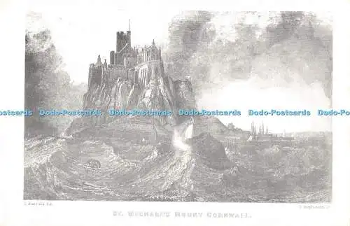 D032287 Cornwall. St. Michael Mount. C. Stanfield. J. Stephenson