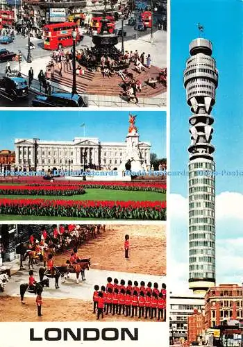 D032341 London. Piccadilly Circus. Buckingham Palace. Photo Precision Limited. C