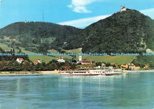 D032716 Wien. Donau mit Kahlenberg und Leopoldsberg. P.A.G