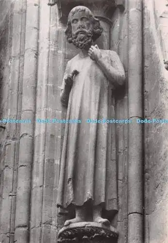 D032924 Reims. Marne. La Cathedrale Notre Dame. XIII. Statue du croisillon Nord