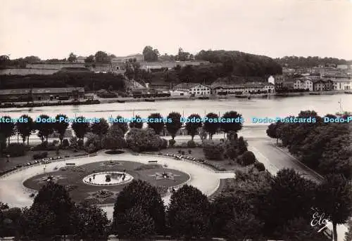 D033163 Bayonne. B. P. Les Jardins au fond. la Citadelle. L. Chatagneau. Elce