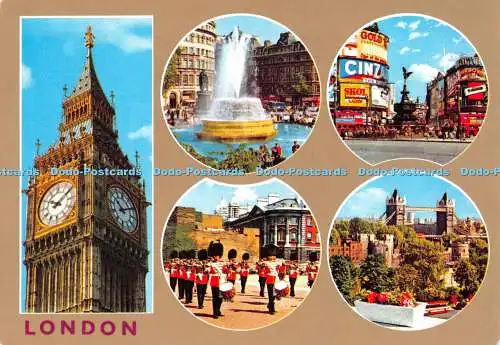 D033456 London. Big Ben. Trafalgar Square. Piccadilly Circus. Rupert Magnus Trad