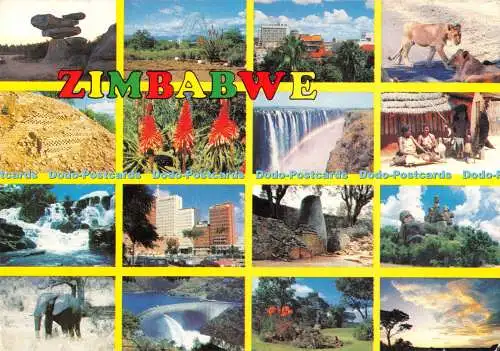 D033543 Simbabwe. David Trickett. Touristenförderung in Afrika. 1990. Multi View