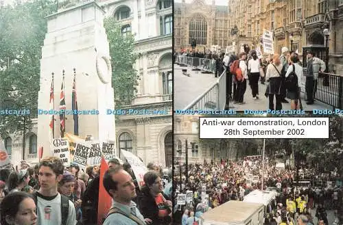 D033577 Antikriegsvorführung. London. 28. September 2002. Reflexionen eines von