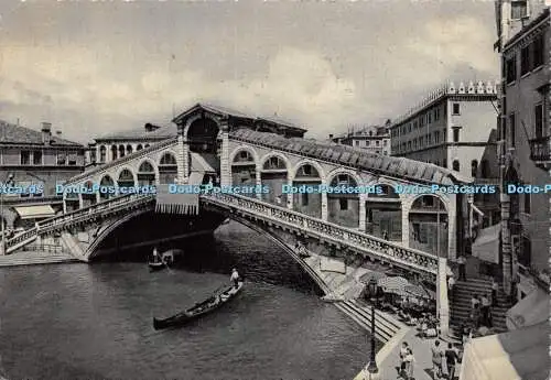 D036121 Venezia. Die Rialtobrücke. Borgoni Stefano. Stich. Grafica Cesare Capell