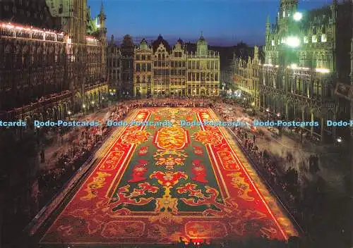 D036155 Brüssel. Grand Place. Marktplatz. Blumenteppich. Bearbeiten. Ern. Nels. Thi