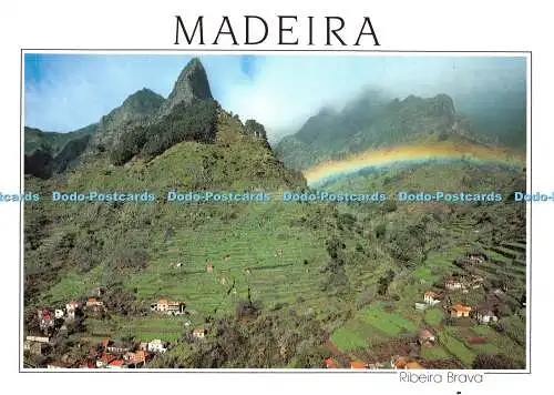 D036307 Madeira. Ribeira Brava. Der Hahnkamm. Hans Huber KG Garmisch. Partenkir