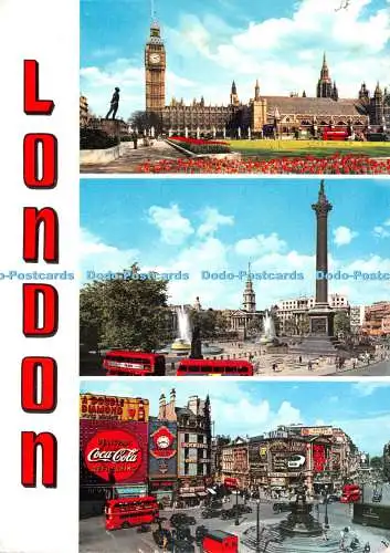 D036372 London. Uhr. Statue. A. V. Fry. Multi View