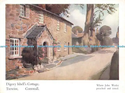 D036440 Trewint. Cornwall. Digory Isbell Cottage. Wo John Wesley predigte und