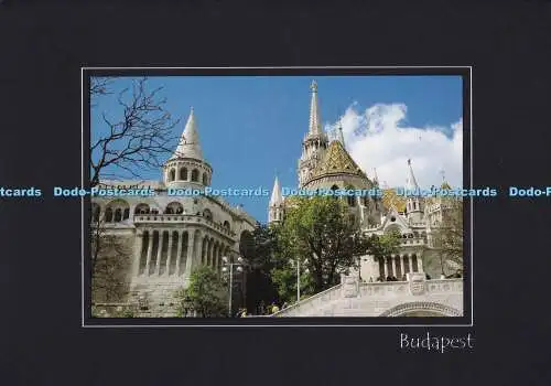 D039030 Budapest. Budaer Burg. Simix Print. Postkarte