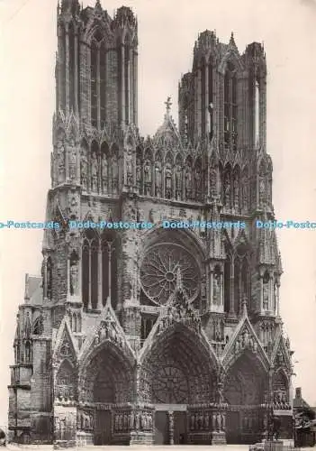 D036600 Reims. Marne. La Cathedrale Notre Dame. XIII. e. s. Fassade Occidentale.