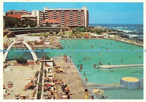 D036640 Sea Point. Schwimmbäder. Kapstadt. Südafrika. Protea Farbdrucke