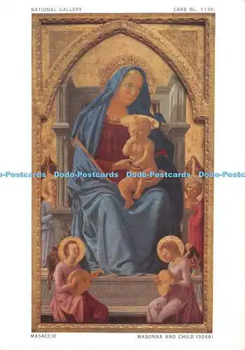 D039180 Nationalgalerie. Madonna mit Kind. Masaccio. Karten-Nr. 1130. Der Treuhänder
