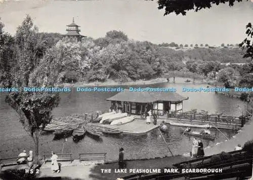D036910 Scarborough. Der Lake Peasholme Park. Postkarte. 1962