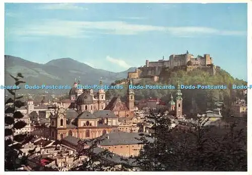 D039537 Die Festspielstadt Salzburg. Mit der Festung Hohensalzburg. J. Huttegger