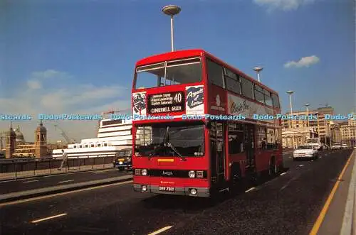 D037179 Leyland Titan Bus auf London Bridge. Karten-Nr. 2. Öffentlichkeitsarbeit und Mär.