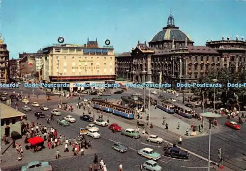 D037196 München. Stachus mit Justizpalast. Krüger. 1965
