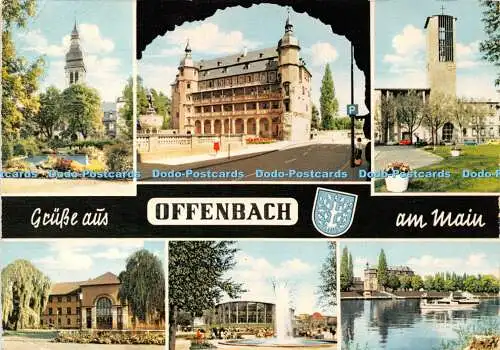 D041063 Grusse aus Offenbach am Main. Hersteller und Verlag Schoning. Multi View