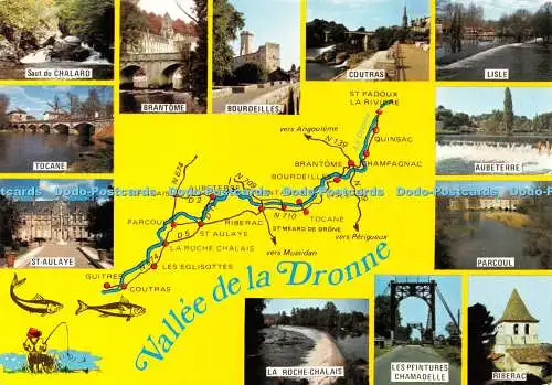 D041094 Vallee de la Dronne. Tocane. Lisle. Edition de L Europe. Multi View