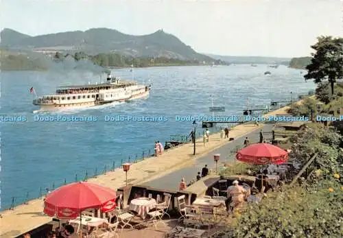 D037307 Bad Godesberg. Rhein mit Siebengebirge. A.F.K.H