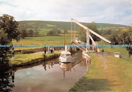 D037384 Talybont auf Usk-Zugbrücke. Brecon Abergavenny Kanal. J. Arthur Dixon