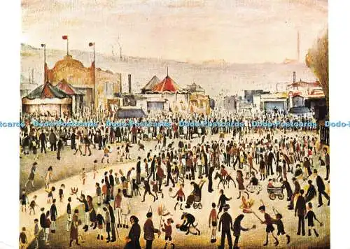 D039917 Das Jahrmarktgelände. L. S. Lowry. De Vigier Foundation. Öl auf Leinwand. Die M