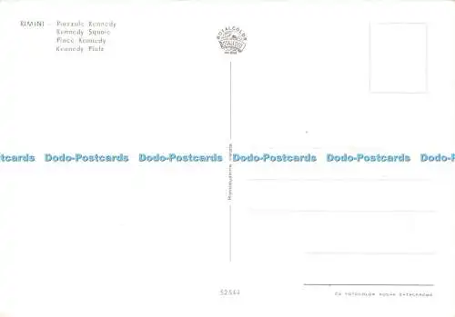 D043049 Rimini. Platz Kennedy. Rotalcolor. Da Fotocolor Kodak Ektachrome