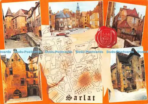 D040102 Sarlat. La Caneda. Dordogne. Place de la Liberte. Rue Magnanat. Rene. Nein