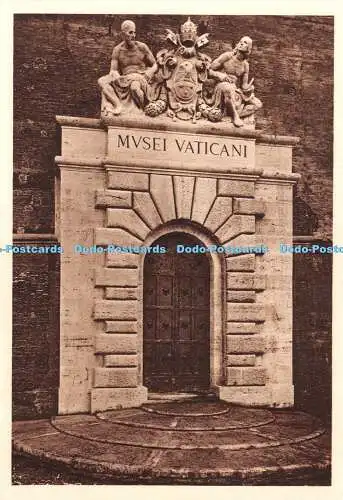 D043158 Ingresso dei Musei Vaticani. Monumenti. Musei e Gallerie Pontificie