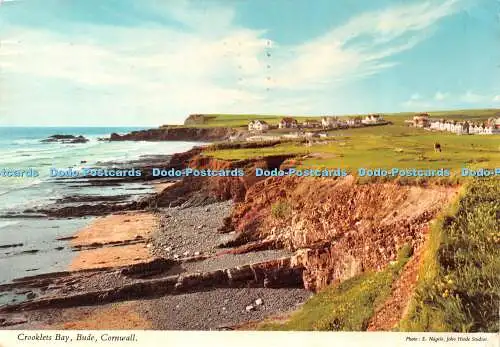 D041554 Cornwall. Bude. Crooklets Bay. John Hinde. E. Nagele. 1980
