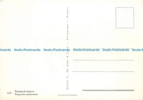 D043235 Paysanne Campinoise. Offset Fr. De Smet und Zoon. De Smet und Van Den Bl