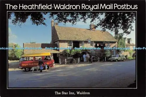 D037863 The Heathfield. Waldron Royal Mail Postbus. The Star Inn. Kopfpfostenmaste