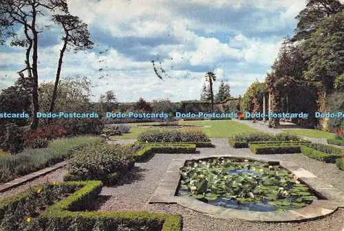 D037868 Penrhyn Castle. Der ummauerte Strauch- und Blumengarten. J. Arthur Dixon. Nat