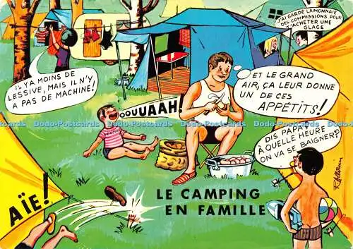 D041663 Le Camping en Famille. En Plein Air. Cim. R. Allouin. 1983