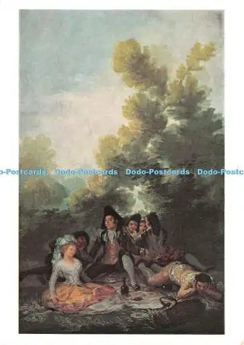 D043353 National Gallery. Ein Picknick. Goya Francisco De. Karten-Nr. 1343. Treuhänder b