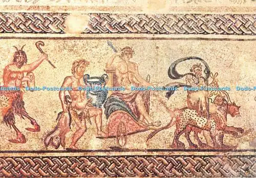 D040376 Triumphzug des Dionysos. Mosaik aus dem Hause Dionysos bei P