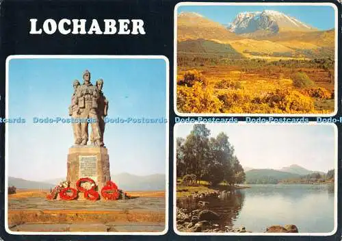 D041830 Lochaber. Commando Memorial. Spean Bridge. J. Arthur Dixon. Multi View.