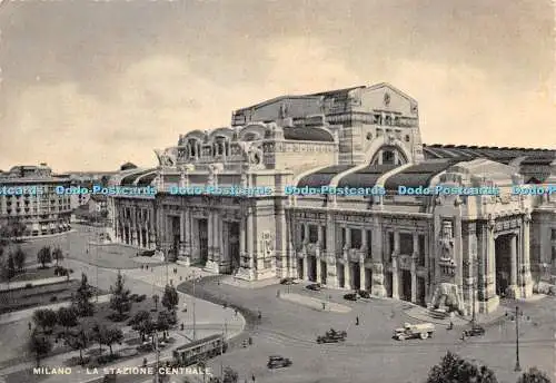 D038049 Milano. La Stazione Centrale. Postkarte