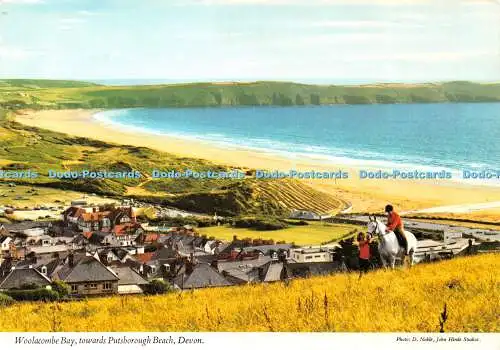 D041918 Devon. Woolacombe Bay. Richtung Putsborough Beach. John Hinde. D. Edel.